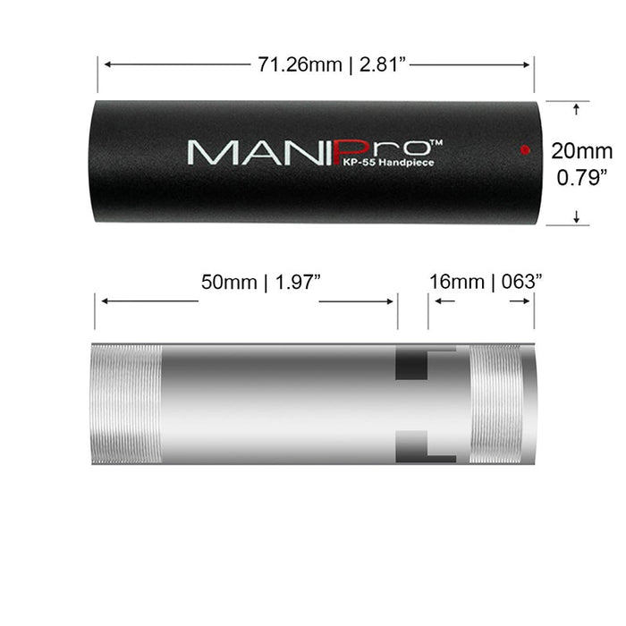 OEM housing #520K01 for KUPA KP-55 handpiece. Steel body shell designed for professional nail-drill use, restoring structural integrity and alignment of internal components. Ideal for service or repair of KP-55 models.