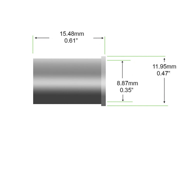 KP-55 KUPA handpiece spacer. The proper internal alignment and spacing are restored for smooth, fast operation using an aluminum spacer.