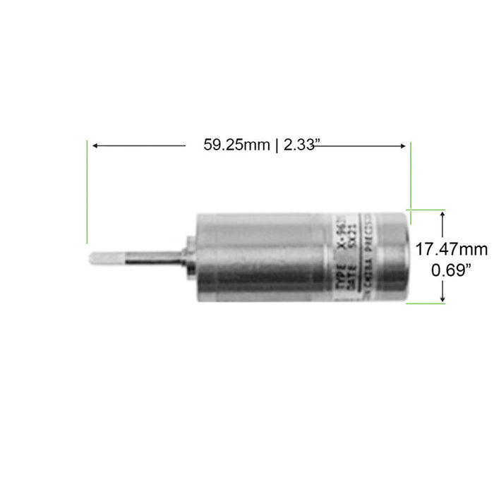 Motor #520K18 replacement for KUPA KP-55 handpiece (Version 101).  In order to reestablish smooth and powerful performance in nail drill handpieces, a high-speed precision motor was built.