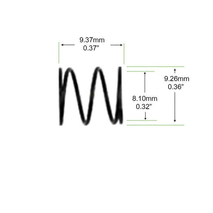 The KP-55 and KP-55B handpieces from KUPA's KP series, as well as several Medicool models (20K, 35K), can be replaced with this coil spring.