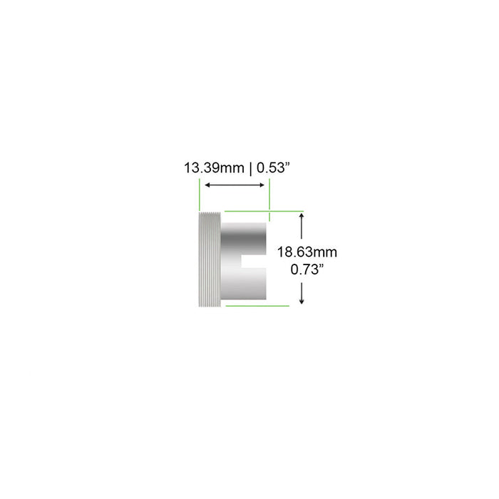 OEM replacement KUPA KP-55 (Version 101) handpiece white plastic nut #520K38.  guarantees professional performance, less vibration, and safe interior assembly.