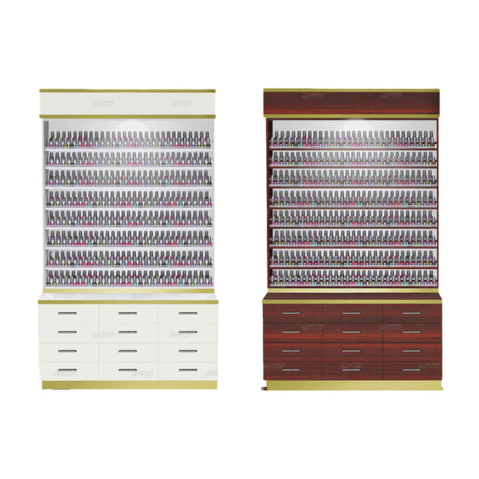 Verona Polish Rack with Cabinet