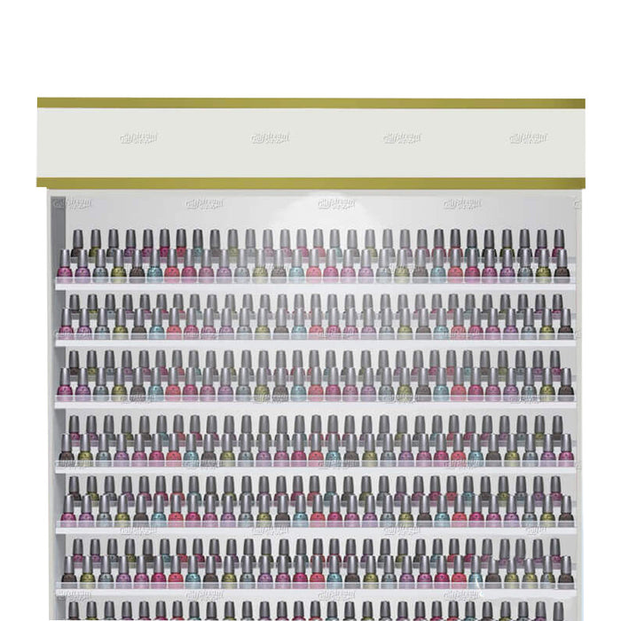 Verona Polish Rack with Cabinet