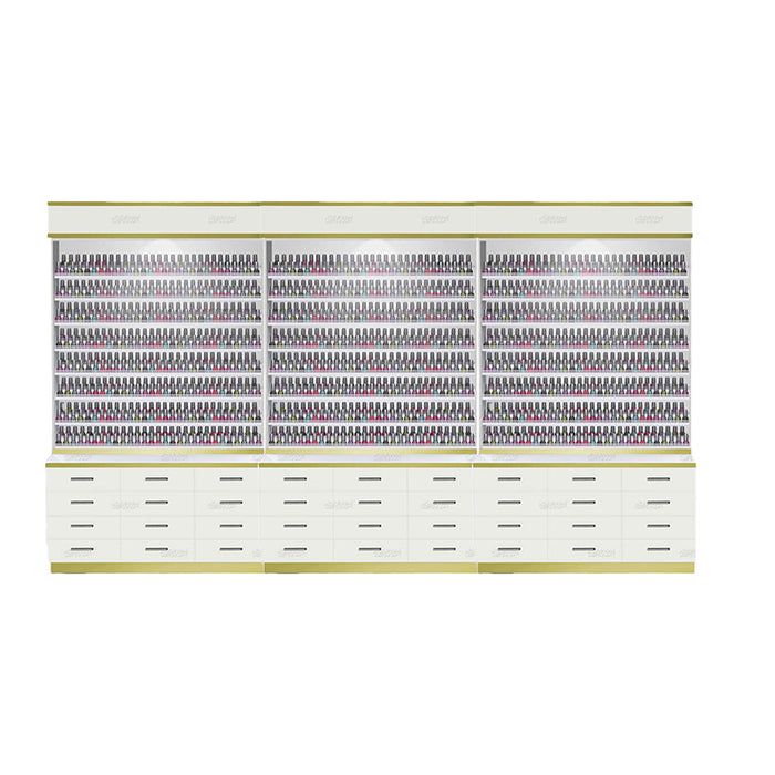 Verona Polish Rack with Cabinet