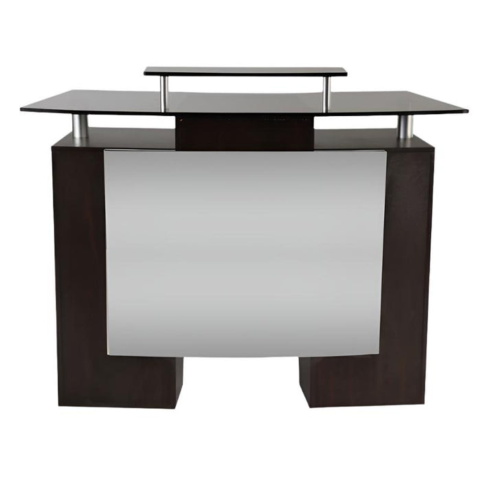 Glass Top Reception Desk