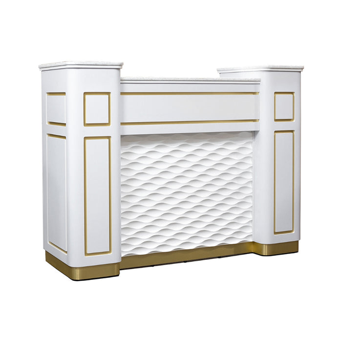 Napa Gold Reception Desk with LED
