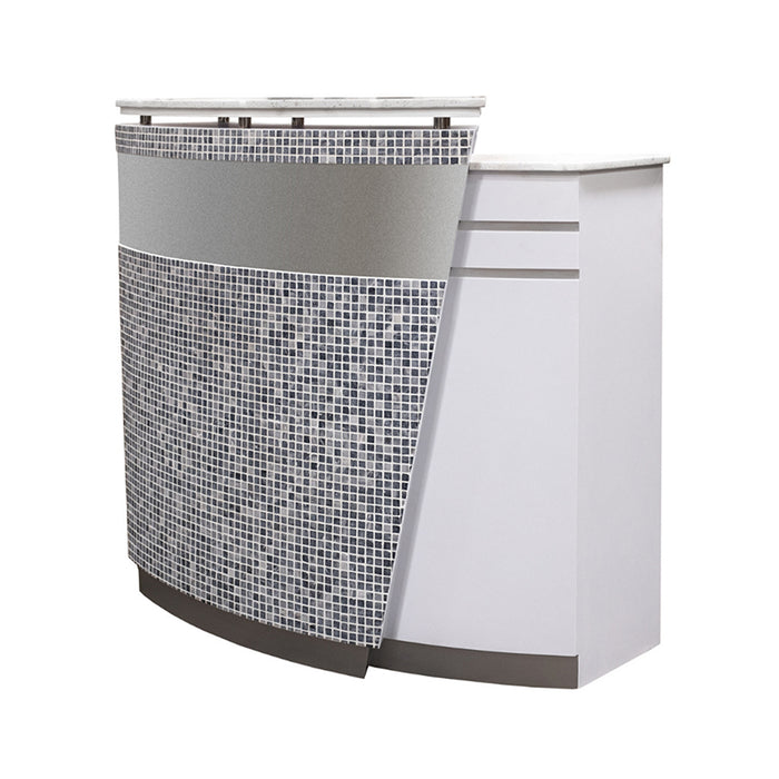 Napa Reception Desk with Mosaic Tile