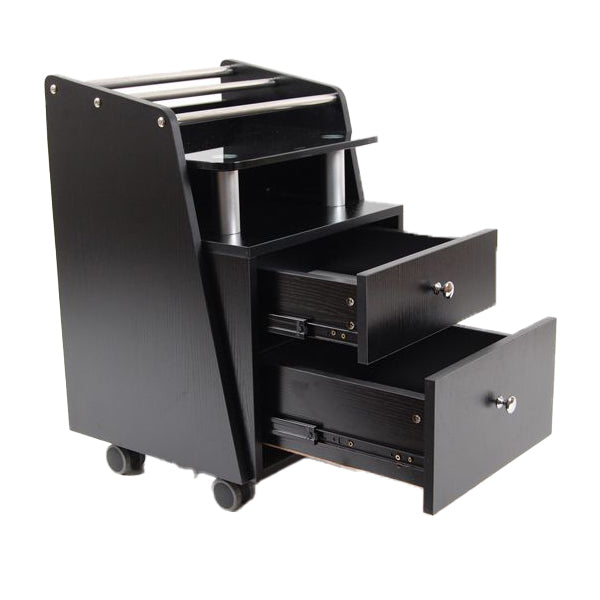 Accessory Cart with Glass Top