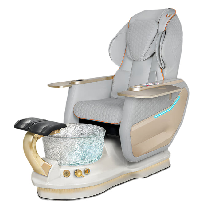 Gulfstream PERIA Relax pedicure chair with a glass bowl in a modern room.