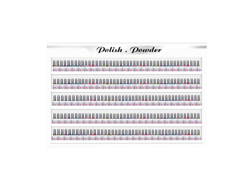 Sonoma polish & powder rack hold up 125 2oz powder jars and 250 polish bottles