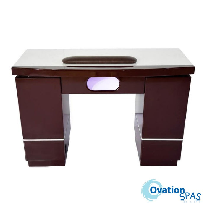 CLEARANCE - Armani Nail Table with LED Hole