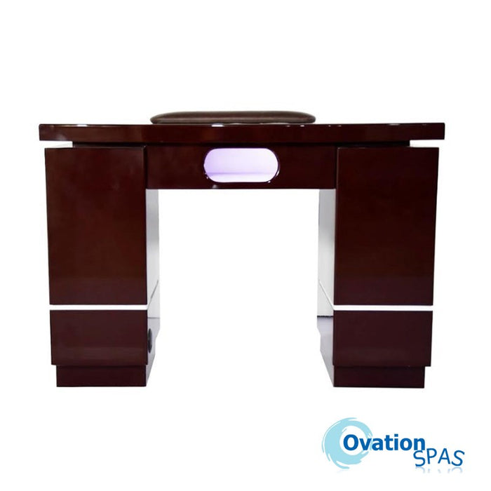 CLEARANCE - Armani Nail Table with LED Hole
