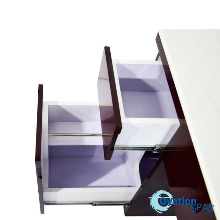 CLEARANCE - Armani Nail Table with LED Hole