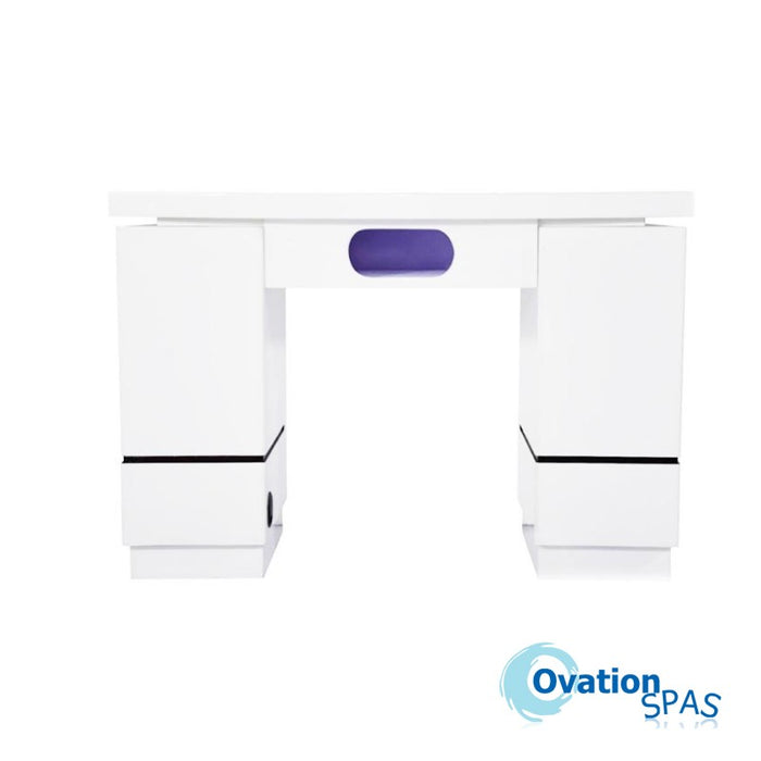 CLEARANCE - Armani Nail Table with LED Hole