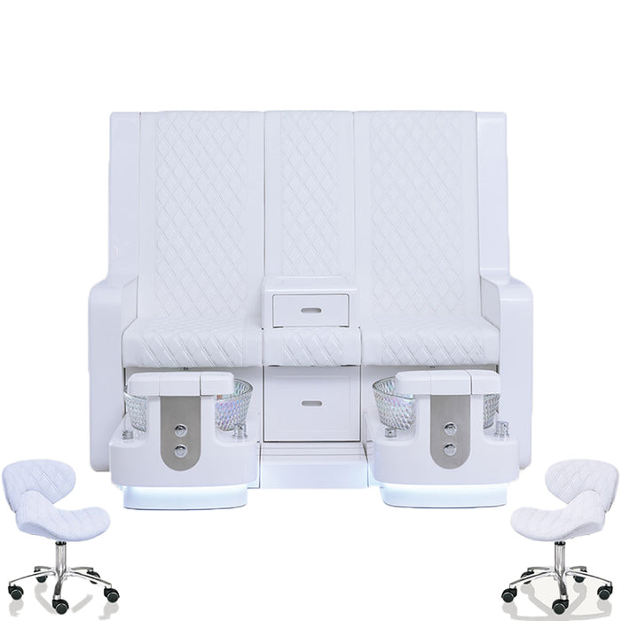 Gemini Double Pedicure Bench