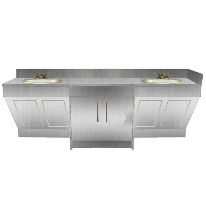 Contemporary Double Sink Cabinet