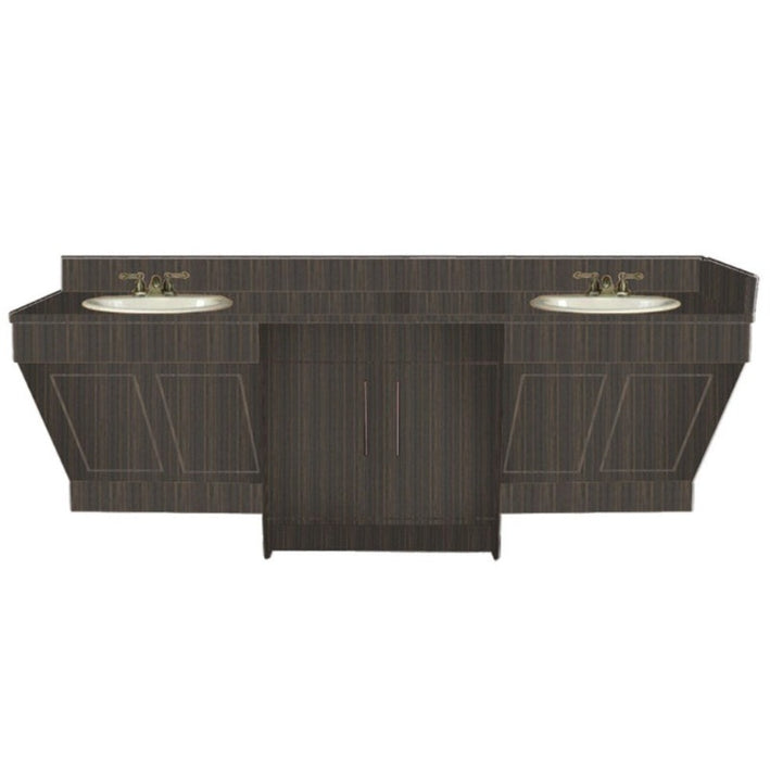 Contemporary Double Sink Cabinet