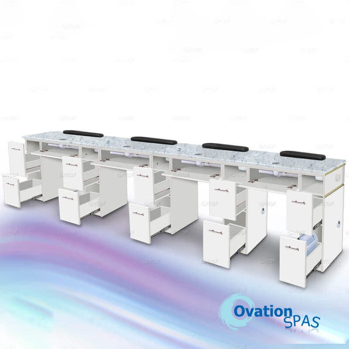 Verona Quadruple Nail Table (4 Units)
