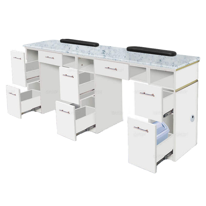 Verona Double Table with Vent Pipe - Fans