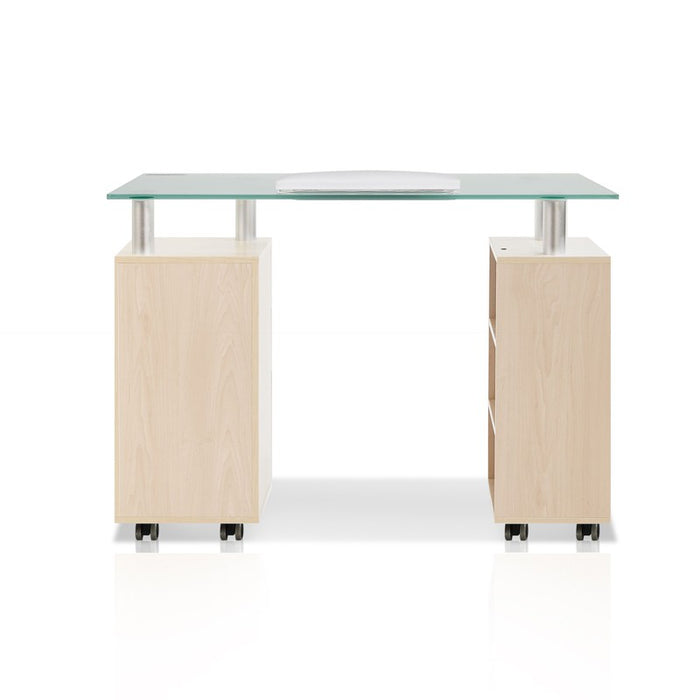 Glass Top Nail Table
