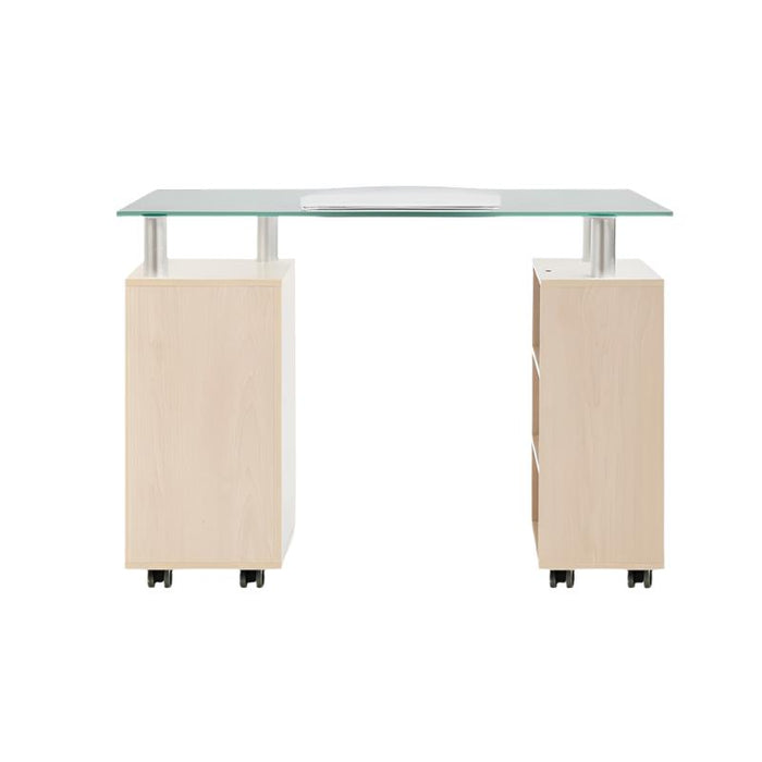 Glass Top Nail Table