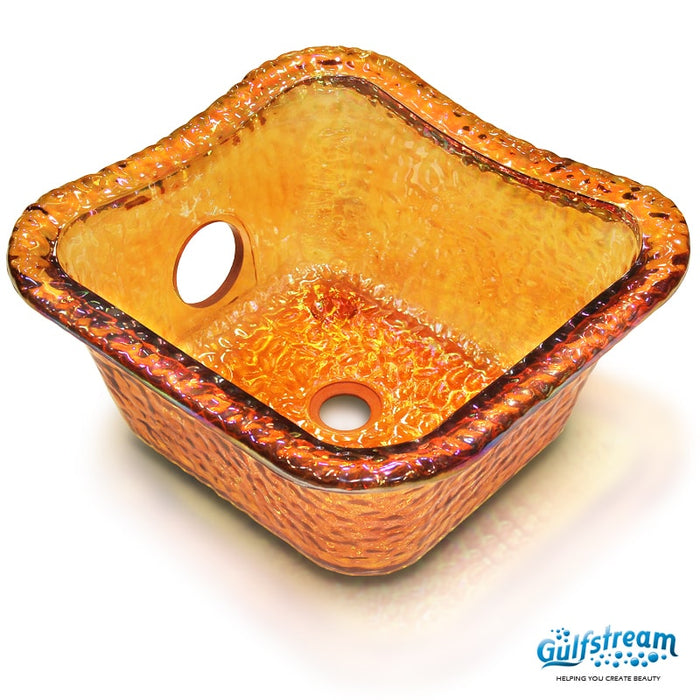 Square Glass Bowl for Gulfstream Pedicure Chair
