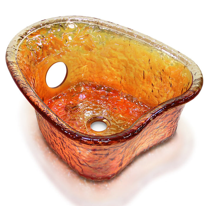 Heart Shape Glass Bowl for Gulfstream Pedicure Chair