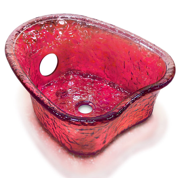 Heart Shape Glass Bowl for Gulfstream Pedicure Chair