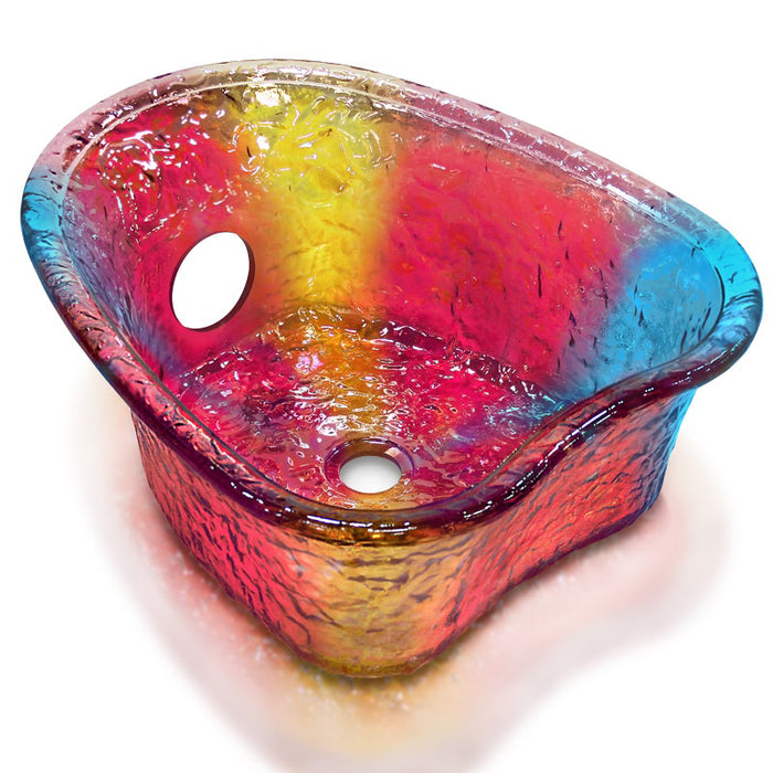 Heart Shape Glass Bowl for Gulfstream Pedicure Chair