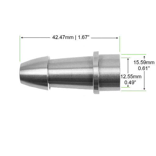 Handpiece Front Housing #520K02 for KUPA KP-55. Your professional nail-drill handpiece's front-end structure, alignment, and performance are restored by this high-speed machined metal casing.