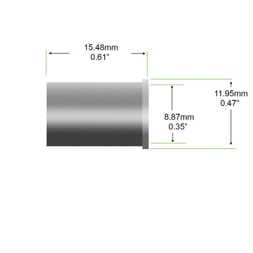 KP-55 KUPA handpiece spacer. The proper internal alignment and spacing are restored for smooth, fast operation using an aluminum spacer.