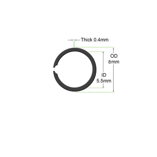 The KP-series handpieces depend on this tiny but essential retaining ring.  The KP-55/KP-60 handpiece parts section of KUPA lists part number 520K12.