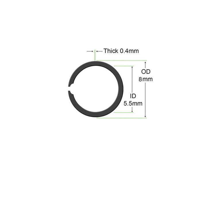The KP-series handpieces depend on this tiny but essential retaining ring.  The KP-55/KP-60 handpiece parts section of KUPA lists part number 520K12.