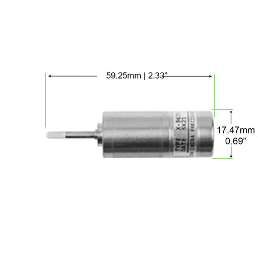 Motor #520K18 replacement for KUPA KP-55 handpiece (Version 101).  In order to reestablish smooth and powerful performance in nail drill handpieces, a high-speed precision motor was built.