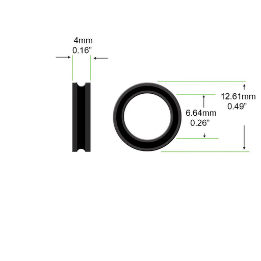 OEM KUPA Cam #536K06 for KP-60/KP-60A handpieces. Steel cam, 12.61 mm OD × 6.64 mm ID × 4 mm thick. Ensures proper collet mechanism engagement and smooth bit changes