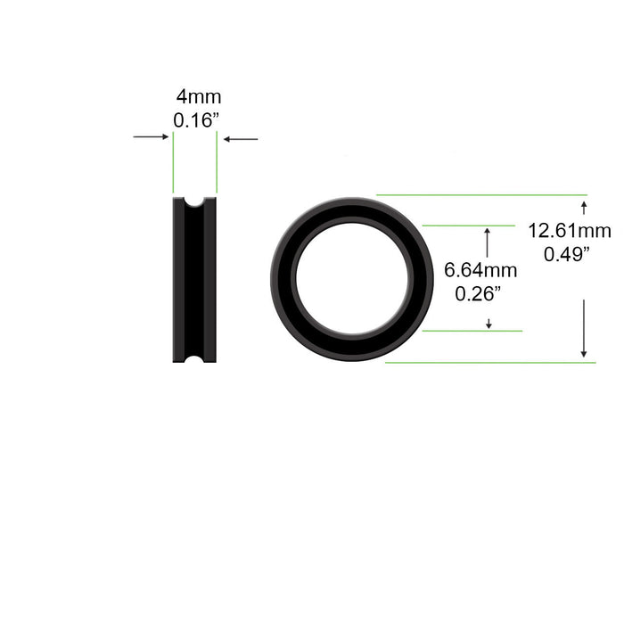 OEM KUPA Cam #536K06 for KP-60/KP-60A handpieces. Steel cam, 12.61 mm OD × 6.64 mm ID × 4 mm thick. Ensures proper collet mechanism engagement and smooth bit changes