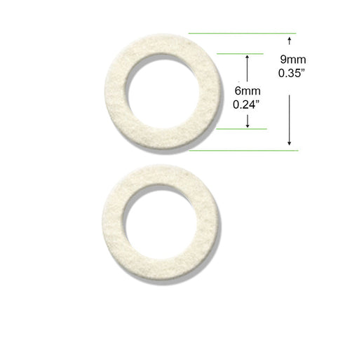 The oiler is a little felt washer that is positioned inside the housing to act as a dust barrier or aid in lubricant retention.