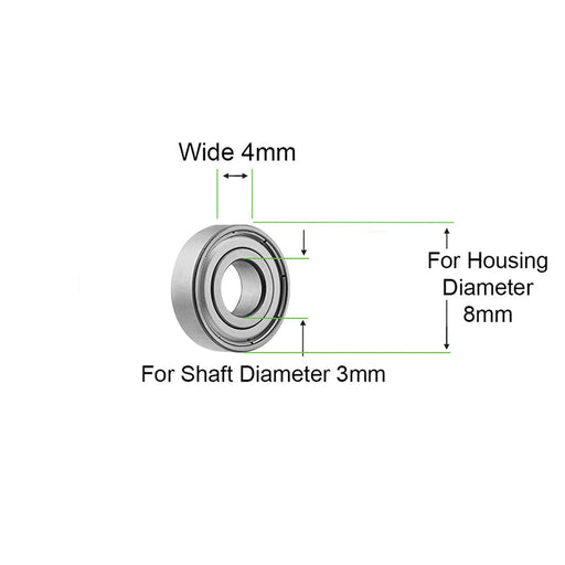 The KUPA UP-200 and UG12 nail drill handpieces require this OEM replacement stainless steel deep-groove ball bearing.