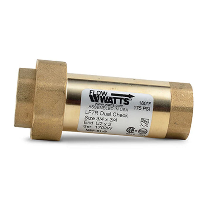 Dual Check Valve 3/4 x 3/4