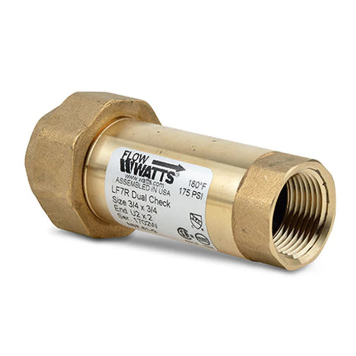Dual Check Valve 3/4 x 3/4