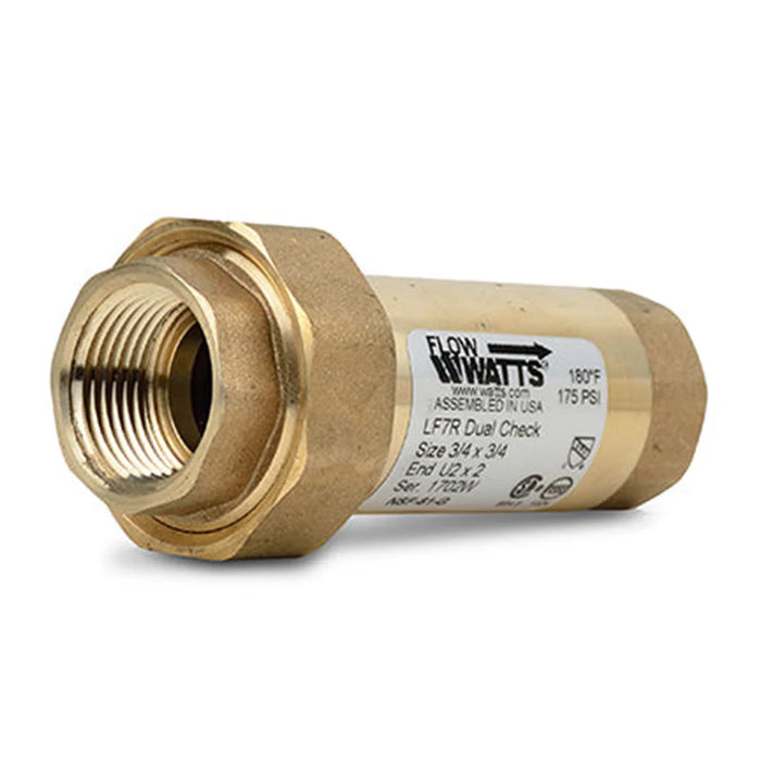 Dual Check Valve 3/4 x 3/4