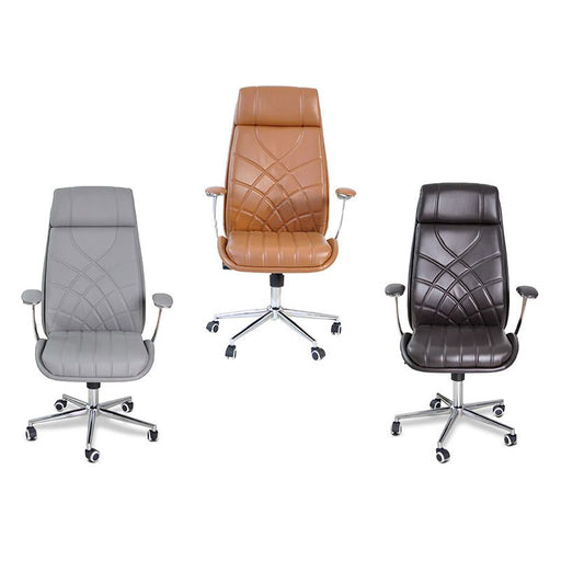 The cushioned seat and armrests of this opulent chair provide your clients with outstanding comfort, and the curved backrest with its supporting head and neck cushion offers the best possible support for them to lean back and unwind. Its supple, long-lasting upholstery resists stains, making cleaning and upkeep much simpler.