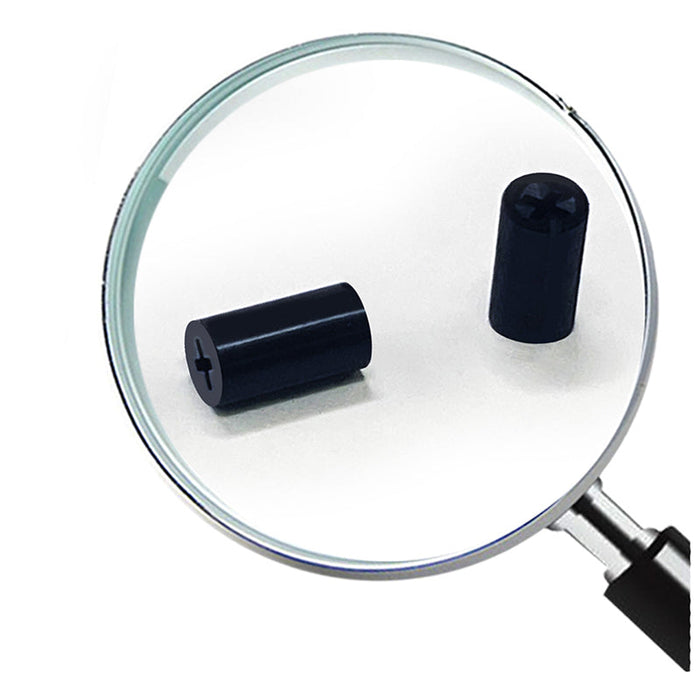 The plastic-on-metal contact of this joint provides a low-friction, wear-resistant coupling surface between internal rotating assemblies.