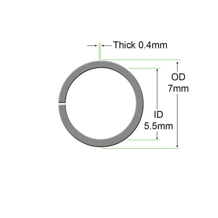 The UP-200/UG12 handpiece front assembly uses a precisely machined retaining ring. Internal parts including spacers, rotors, and bearings are secured by this ring.