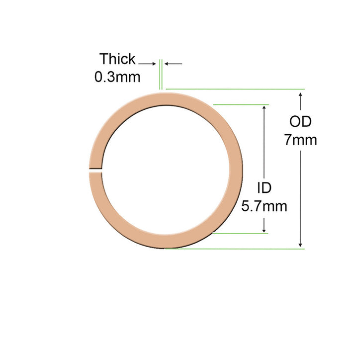 The UP-200 and UG-12 high-speed handpieces require a precise copper clip ring. This ring secures particular internal assemblies by acting as a retention component.