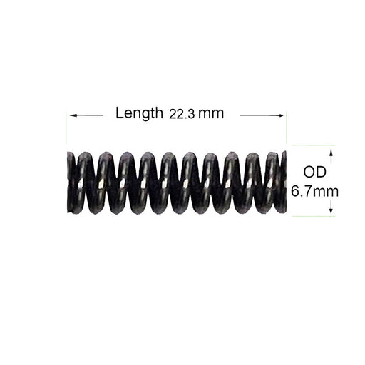 The KUPA UP-200/UG12 high-speed handpiece requires an OEM replacement part called the KB-070 coil spring.