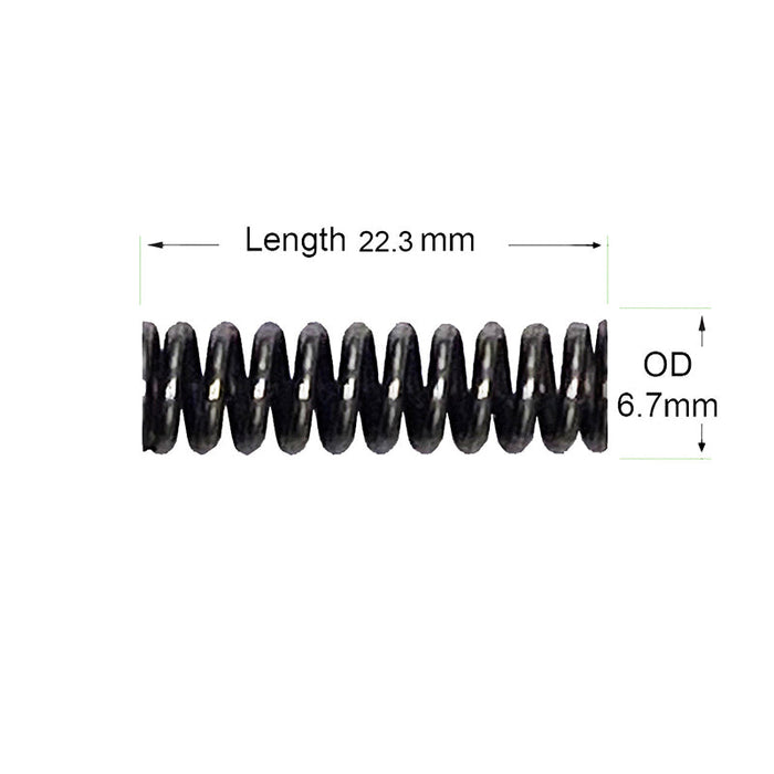 The KUPA UP-200/UG12 high-speed handpiece requires an OEM replacement part called the KB-070 coil spring.