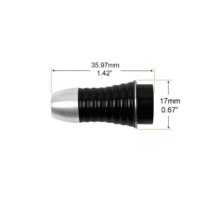 OEM replacement front housing #KP6002 for KUPA KP-60/KP-60A handpieces. Metal construction, approx. 17 mm OD × 35.97 mm length. Restores structural front-end alignment and performance in high-speed nail-drill handpieces.