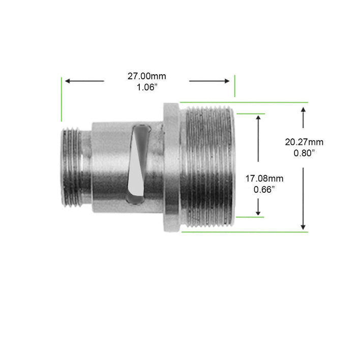The connecting bolt is a precisely machined steel part made specifically for the KP-60. This bolt aids in securing interior modules, like the housing or motor assembly.
