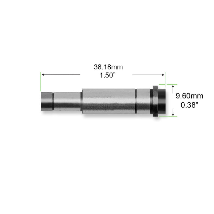 OEM KUPA KP-60A spindle #KP-6024 – steel high-speed spindle (OD ~9.60 mm, Length ~38.18 mm). Direct replacement part for KP-60A handpieces, designed to restore precision rotation and reduce wobble in professional nail-drill tools.